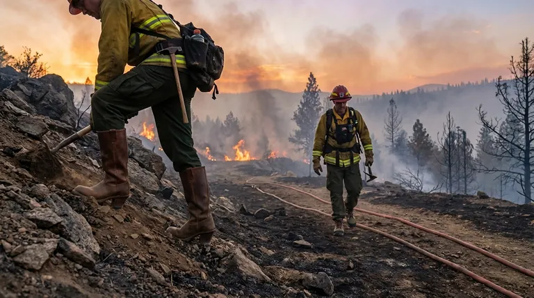 لماذا تتميز أحذية حرائق الغابات بكعب عالٍ؟ دليل الاستقرار مقابل الحركة