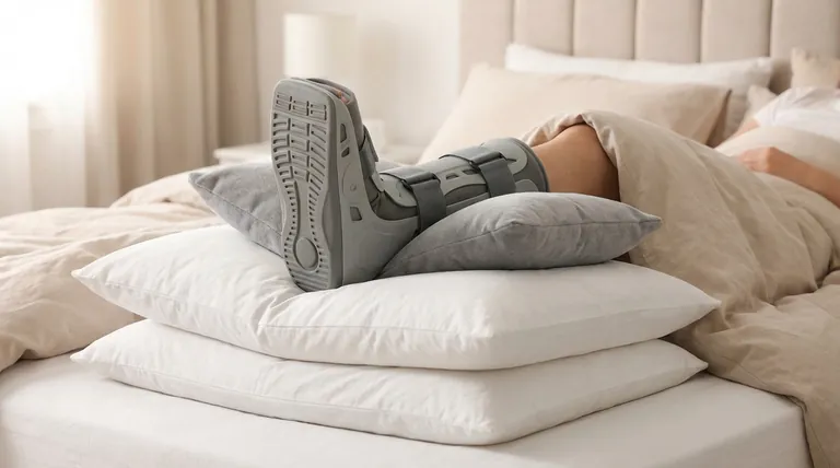 Comment les oreillers peuvent-ils aider à dormir avec une botte de marche ? Surélever, Stabiliser et Amortir pour un Meilleur Sommeil