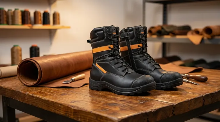 ¿Cuáles son las características del cuero natural utilizado en el calzado de protección laboral? Comodidad y durabilidad inigualables