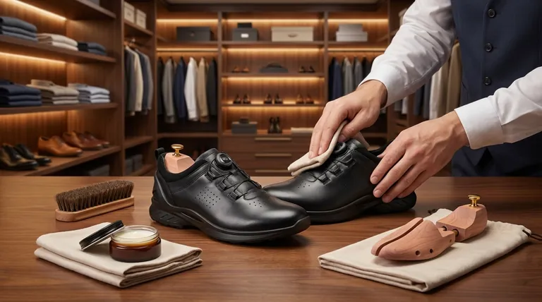 Quelles mesures préventives peuvent être prises pour entretenir les chaussures en cuir ? Une routine simple pour une usure durable