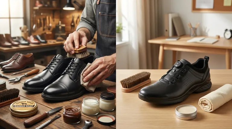 Quelle est l'alternative aux chaussures en cuir autonettoyantes ? Stratégies d'entretien sans effort