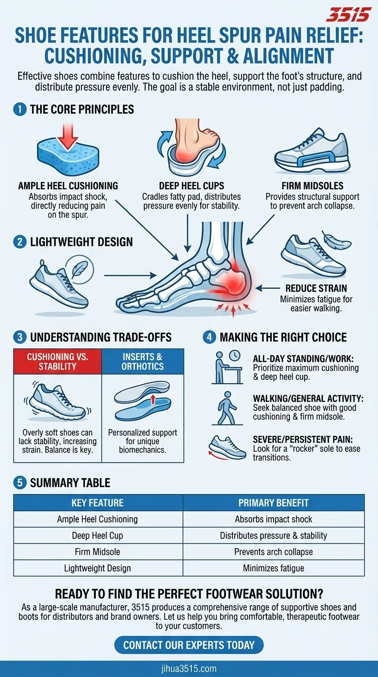 Quelles caractéristiques des chaussures aident à soulager la douleur de l'épine calcanéenne ? Trouvez un soulagement durable avec des chaussures adaptées Guide Visuel