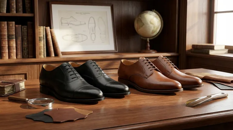 더비 슈즈와 옥스포드 슈즈의 차이점은 무엇인가요? 격식, 핏 및 스타일에 대한 가이드