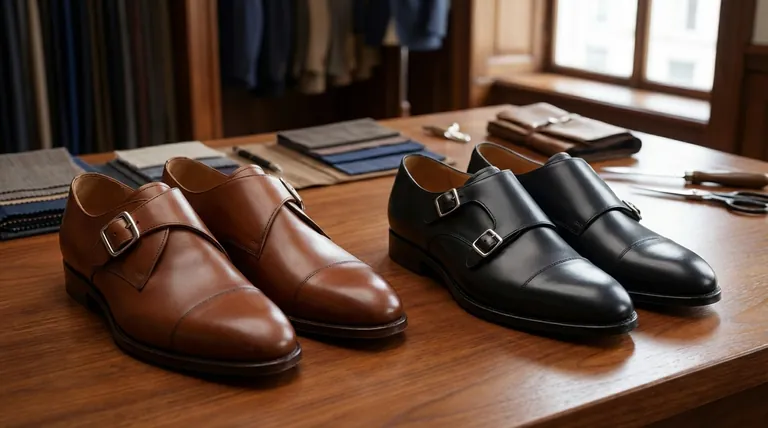 Comment les chaussures à boucle simple (Single Monk Strap) se distinguent-elles des chaussures à double boucle (Double Monk Strap) ? Un guide de style et d'ajustement