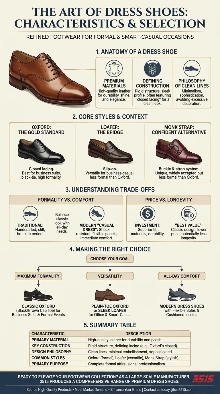 Quelles sont les chaussures habillées et leurs caractéristiques ? Un guide des chaussures formelles haut de gamme Guide Visuel