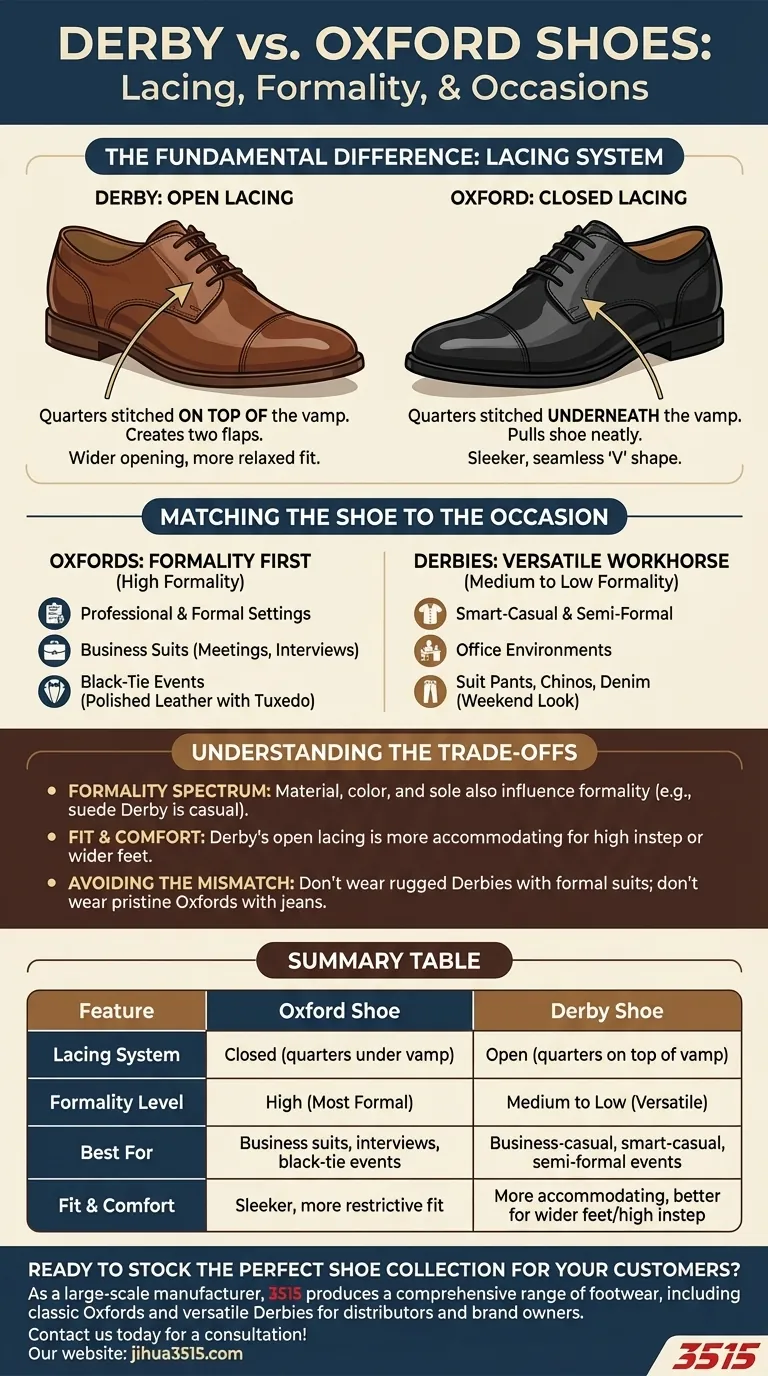 ¿En qué se diferencian los zapatos Derby de los Oxford? Una guía para elegir el zapato adecuado para cada ocasión Guía Visual