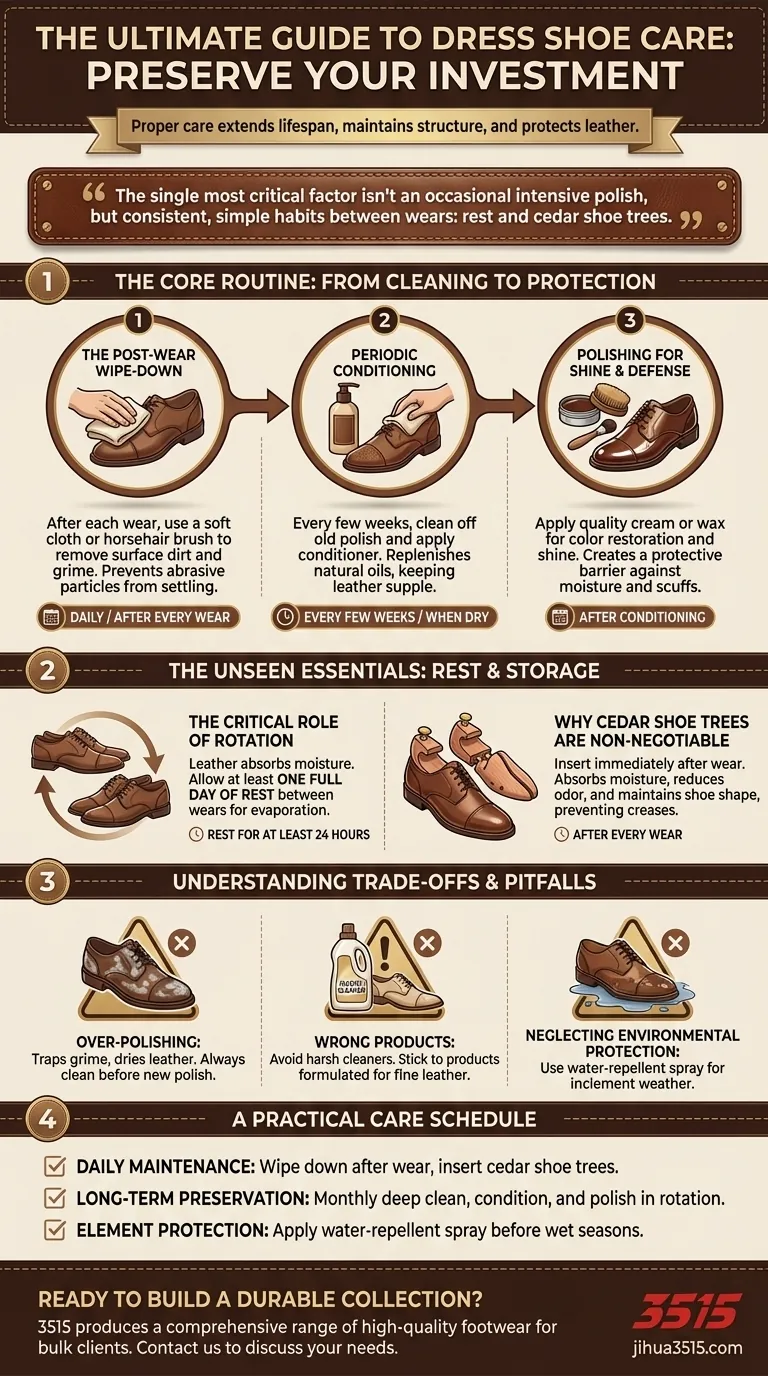 Как правильно ухаживать за классической обувью? Пошаговое руководство по продлению срока ее службы Визуальное руководство