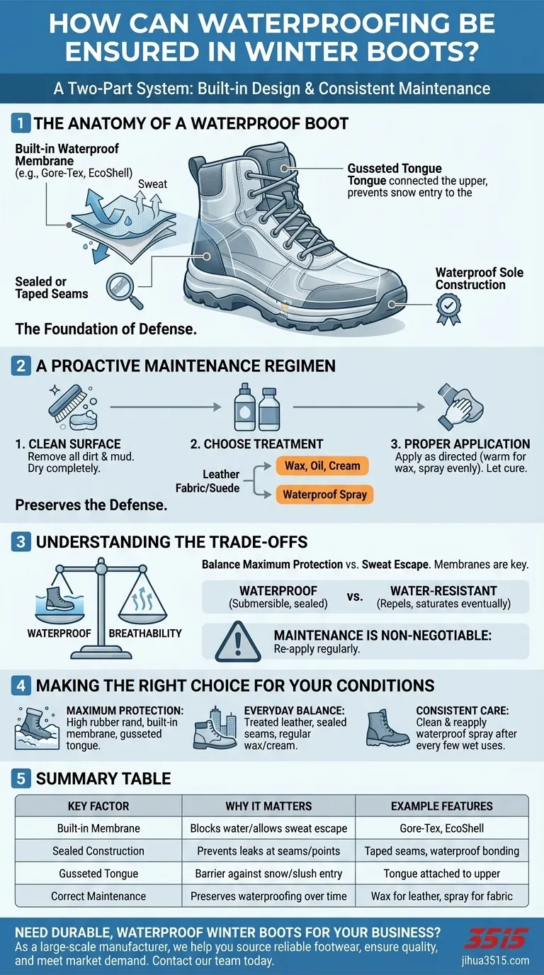 Comment assurer l'imperméabilité des bottes d'hiver ? Maîtrisez le système en deux parties pour des pieds au sec Guide Visuel