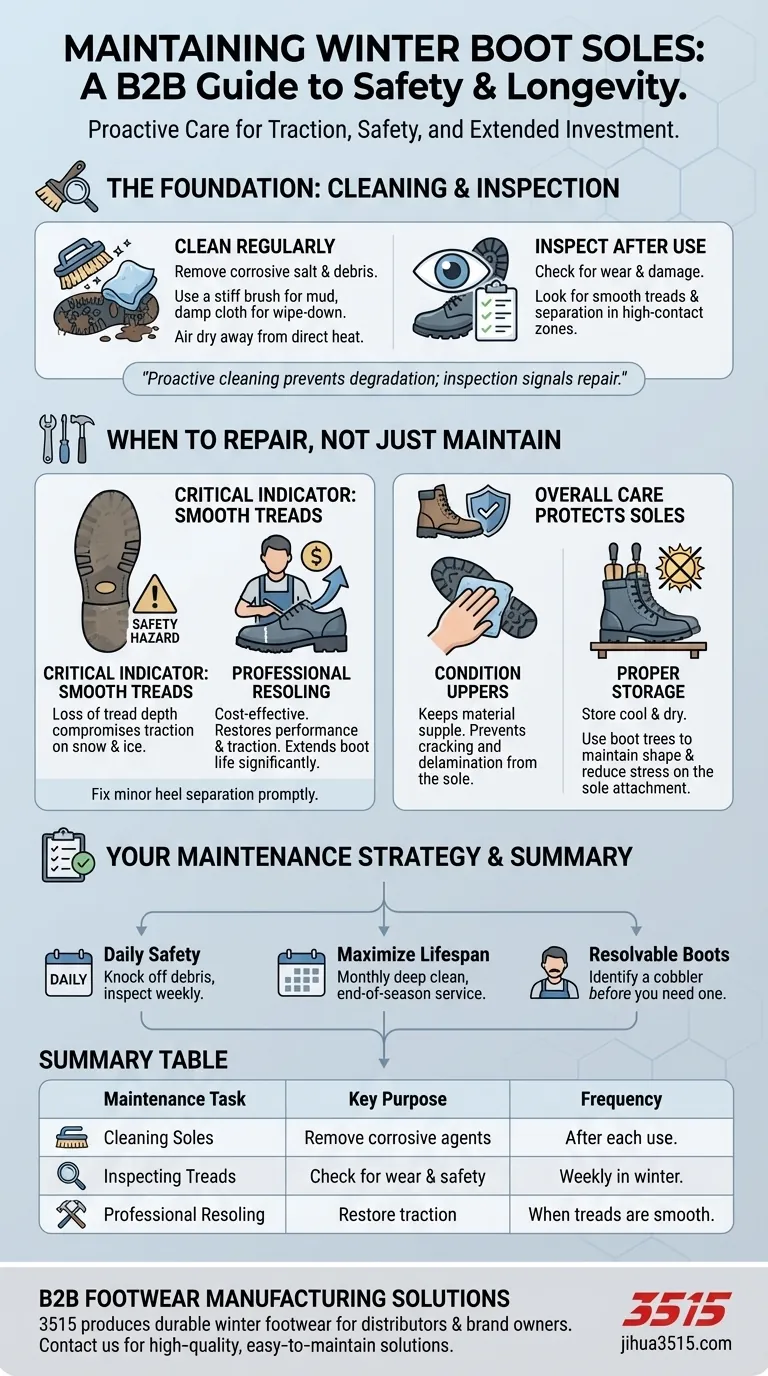 Comment entretenir les semelles des bottes d'hiver ? Étapes proactives pour la sécurité et la longévité Guide Visuel