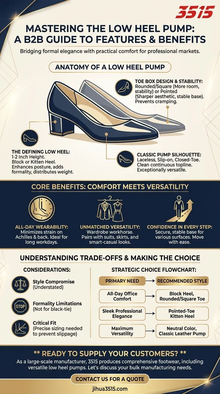 Quelles sont les caractéristiques des escarpins à petit talon ? Libérez le confort et le style toute la journée Guide Visuel