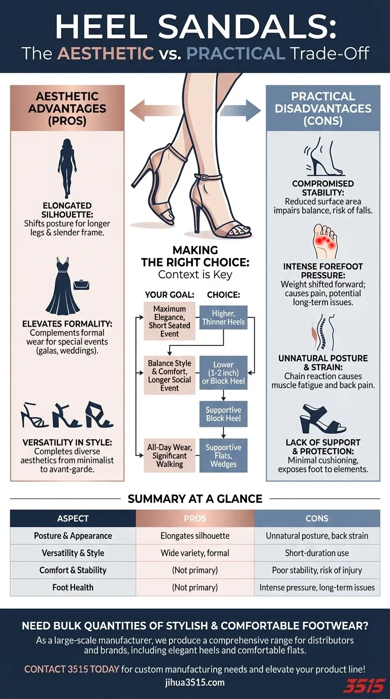Quels sont les avantages et les inconvénients des sandales à talons ? Style contre confort expliqué Guide Visuel