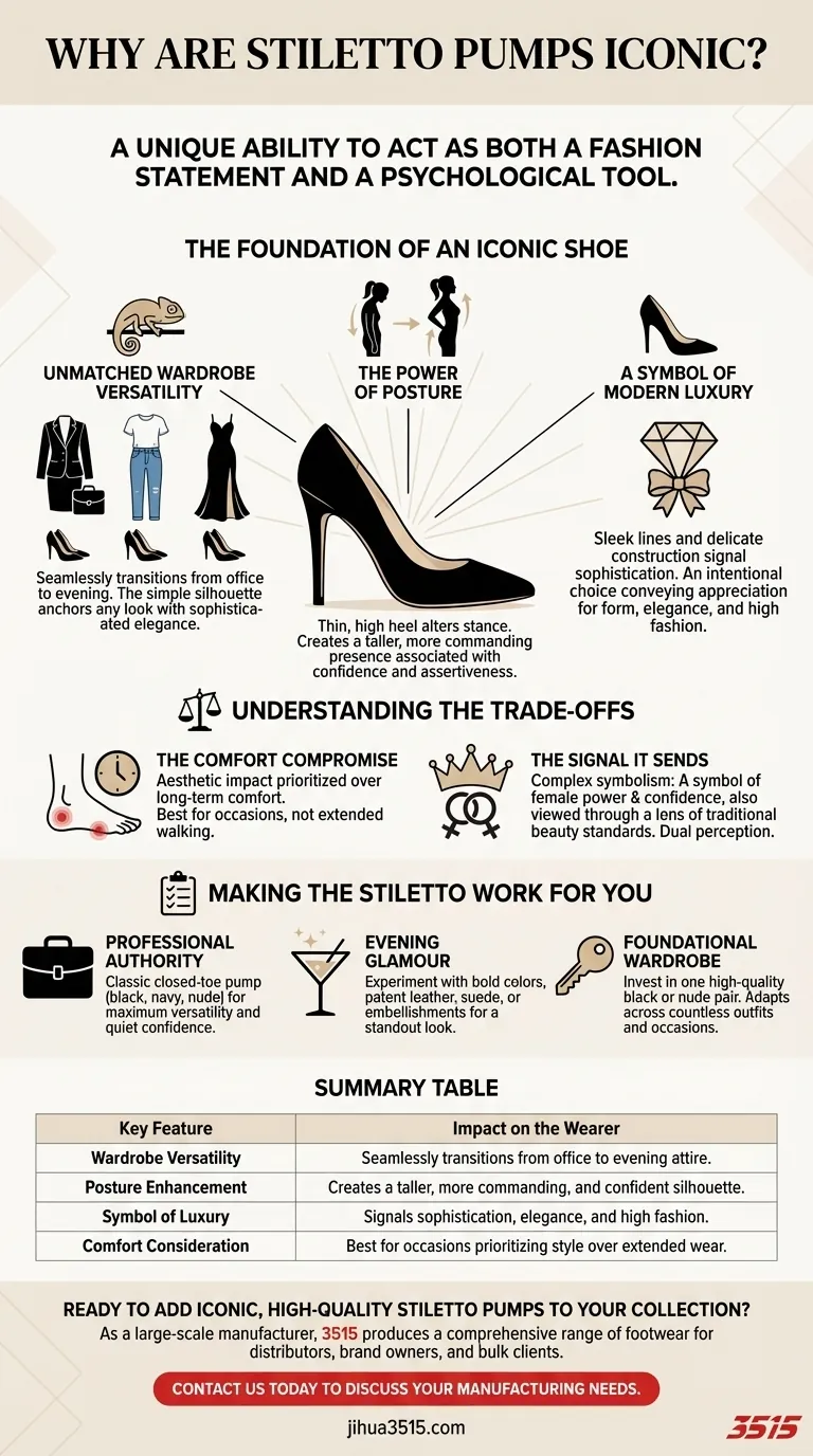 Pourquoi les escarpins à talons aiguilles sont-ils emblématiques dans la garde-robe féminine ? Libérez polyvalence et confiance Guide Visuel