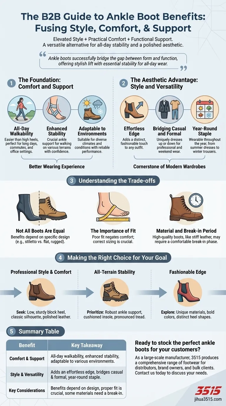 Quels sont les avantages des bottines ? Découvrez style, maintien et polyvalence Guide Visuel
