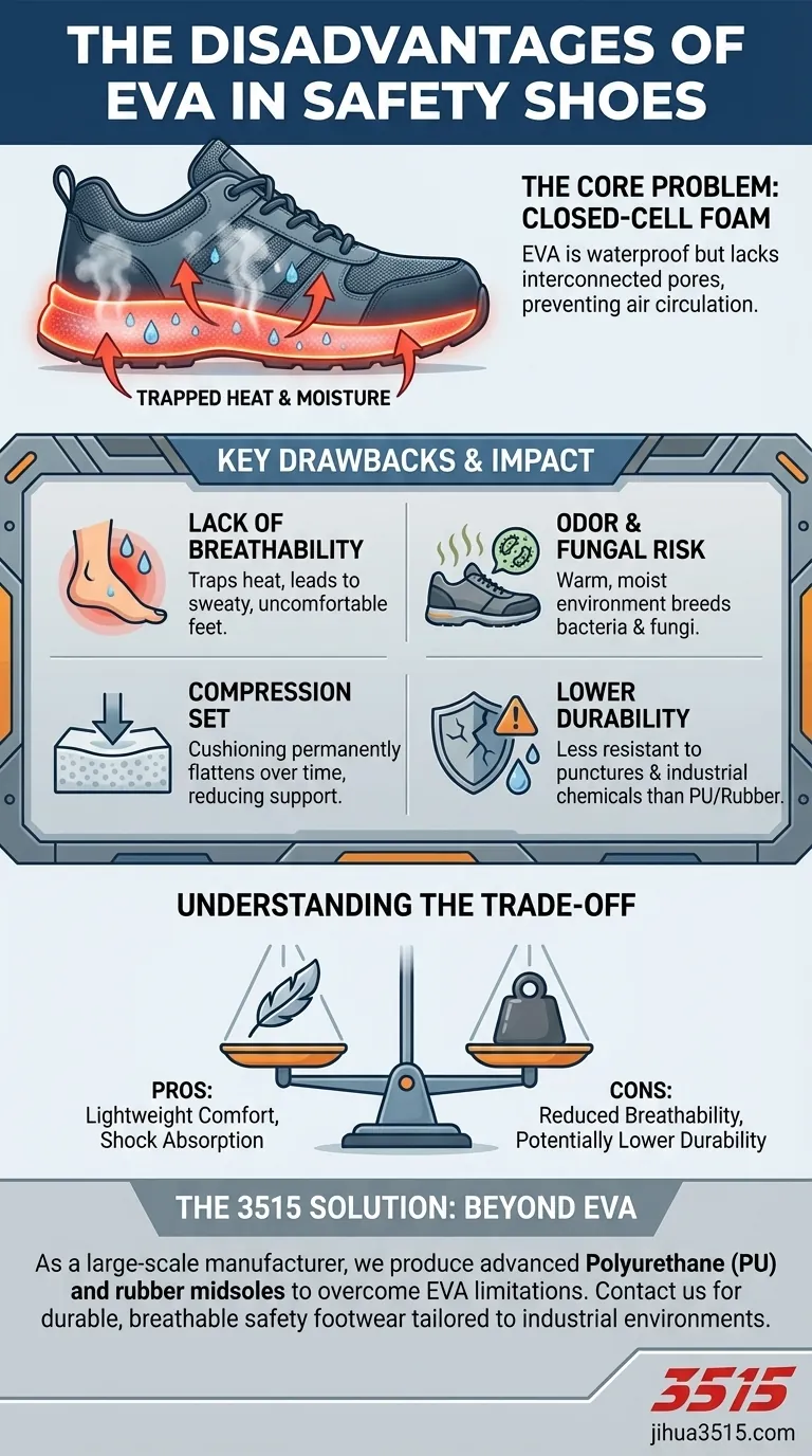 What are the disadvantages of EVA in safety shoes? Understand the trade-offs for your workforce. Visual Guide