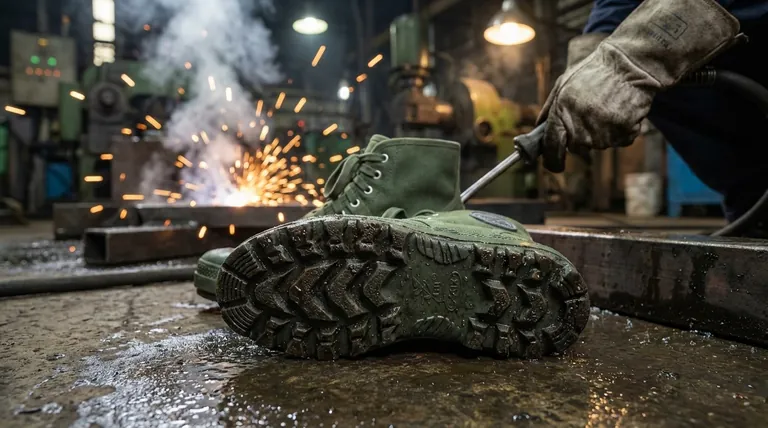 ¿Cuáles son las propiedades de las suelas de goma en el calzado de seguridad? Durabilidad y resistencia al deslizamiento inigualables