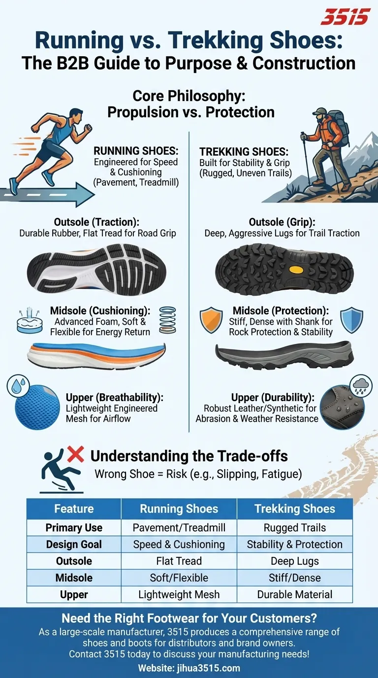 Qual é a diferença entre sapatilhas de corrida e sapatos de trekking? Escolha o calçado certo para desempenho e segurança Guia Visual