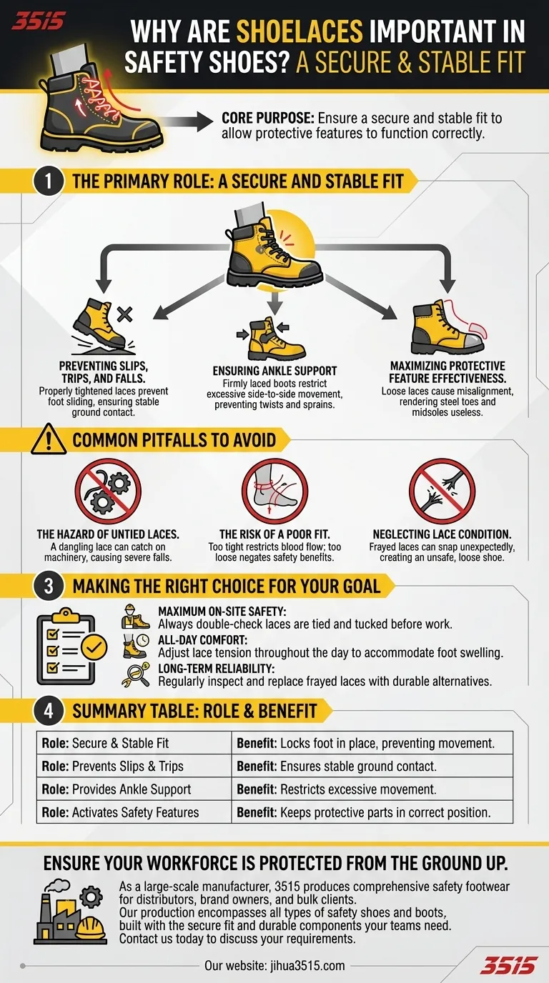 Perché i lacci delle scarpe sono importanti nelle scarpe antinfortunistiche? Vestibilità sicura per la massima protezione Guida Visiva