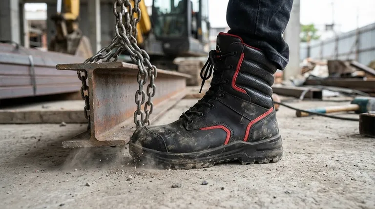 Qual è lo scopo principale degli scarponi di sicurezza con puntale in acciaio? Protezione definitiva per le dita in lavori pericolosi
