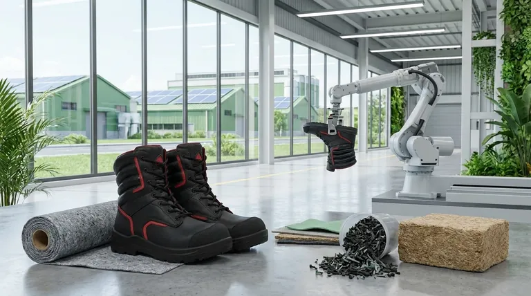 كيف يتم معالجة التأثير البيئي لإنتاج أحذية السلامة؟ استراتيجيات للأحذية المستدامة