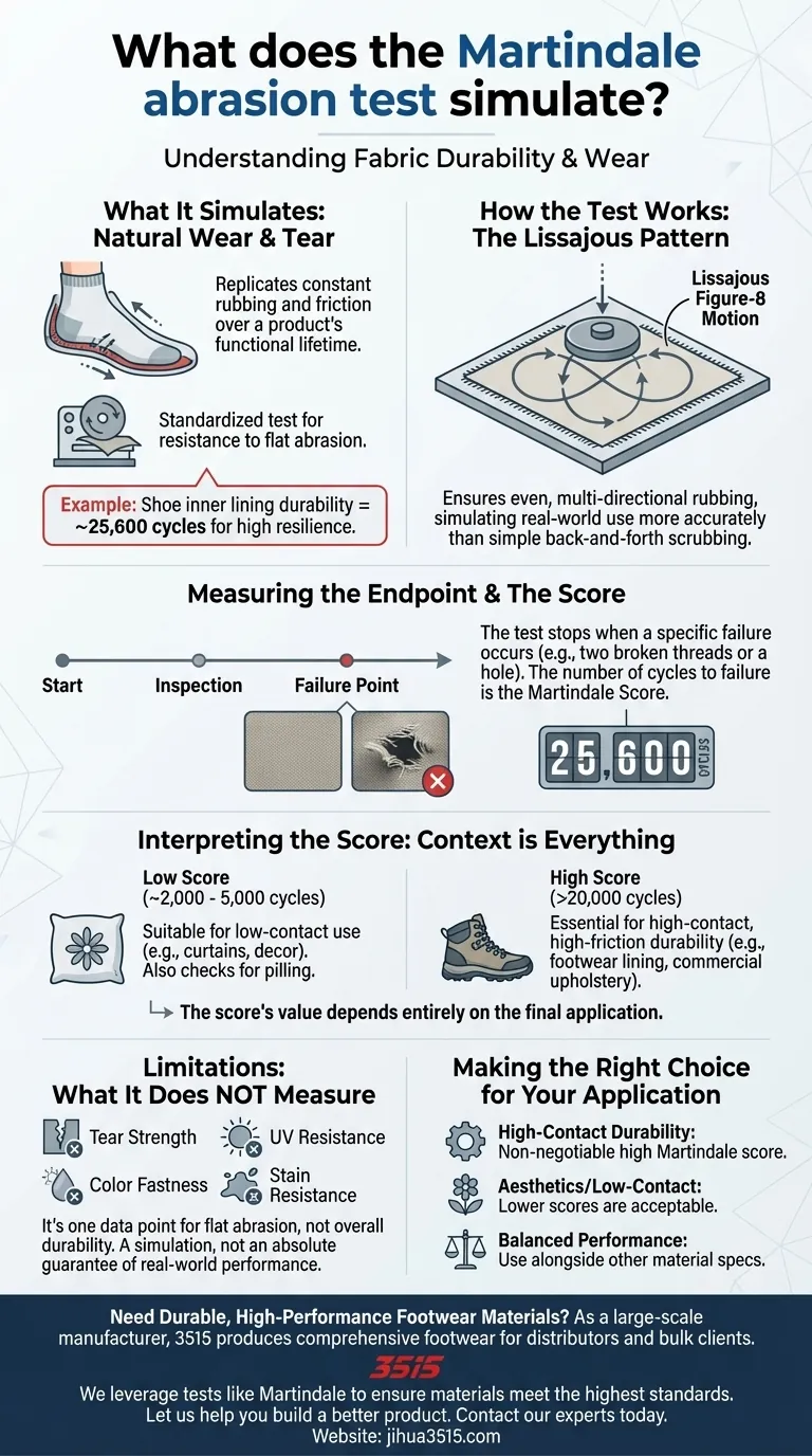 Que simule le test d'abrasion Martindale ? Quantifiez la durabilité de votre tissu pour la chaussure Guide Visuel