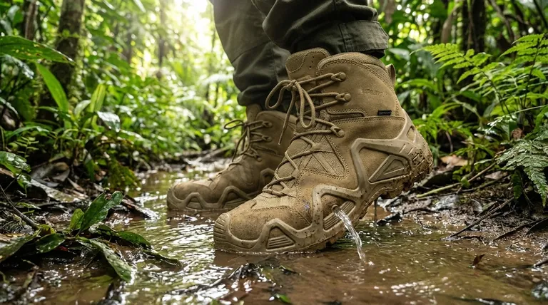 Quel est le but des ports de drainage dans les bottes de jungle ? Essentiel pour un séchage rapide dans les environnements humides