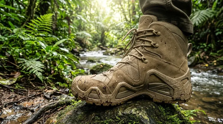 Pourquoi les dessus en toile ou en nylon sont-ils utilisés dans les bottes de jungle ? Pour une respirabilité et un drainage supérieurs