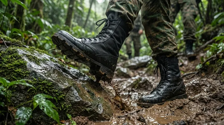 Quels étaient les problèmes de la semelle extérieure glissante des anciennes bottes de jungle ? Une leçon sur la conception trop spécialisée