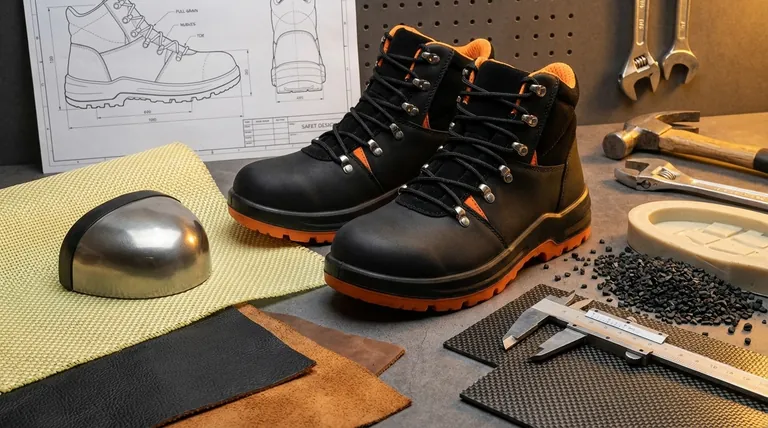 ¿Qué materiales se utilizan comúnmente en la fabricación de calzado de seguridad? Una guía sobre componentes de cuero, acero y compuestos.