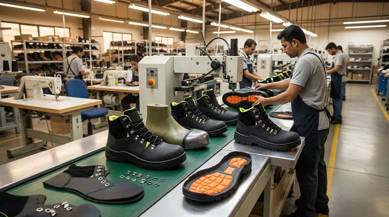 Comment les parties d'une chaussure de sécurité sont-elles assemblées ? Découvrez le processus d'ingénierie pour une protection maximale