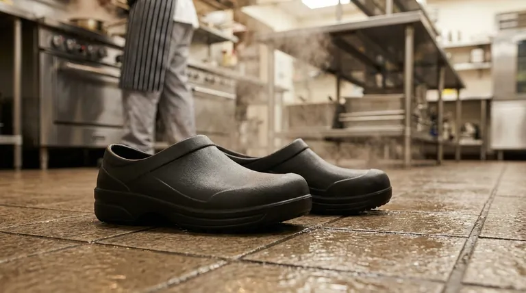 Qu'est-ce qui rend les sabots de chef adaptés aux environnements de cuisine ? Sécurité et confort essentiels pour les chefs