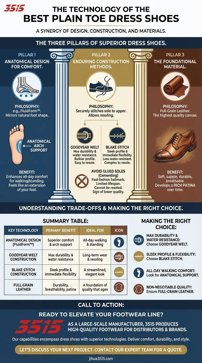 Какие технологии используются в лучших туфлях на плоском носке? Руководство по превосходному комфорту и долговечности Визуальное руководство