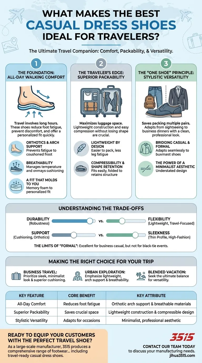 什么样的休闲正装鞋最适合旅行者？舒适与风格终极指南 图解指南
