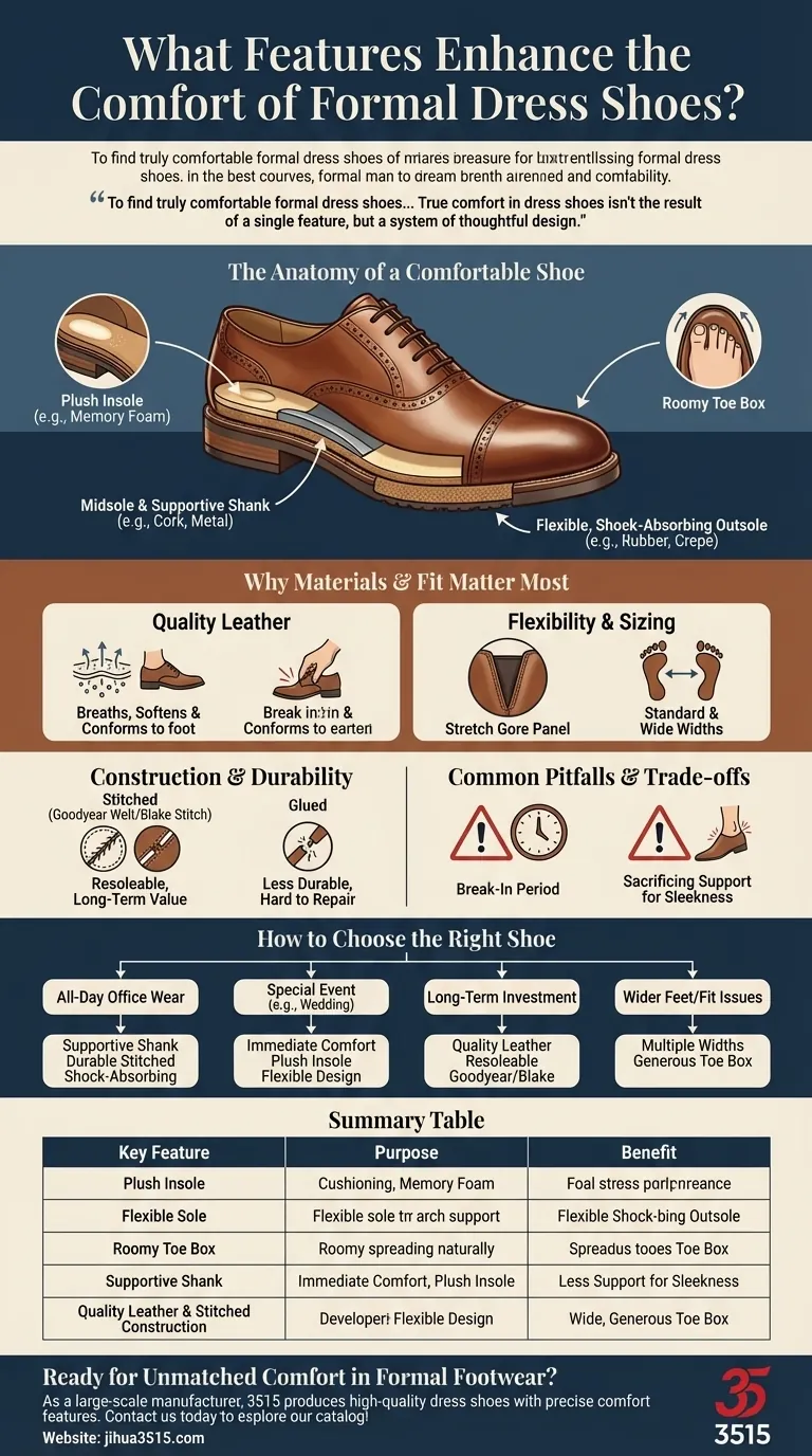 Quais recursos aprimoram o conforto dos melhores sapatos sociais formais? Um guia para suporte durante todo o dia Guia Visual