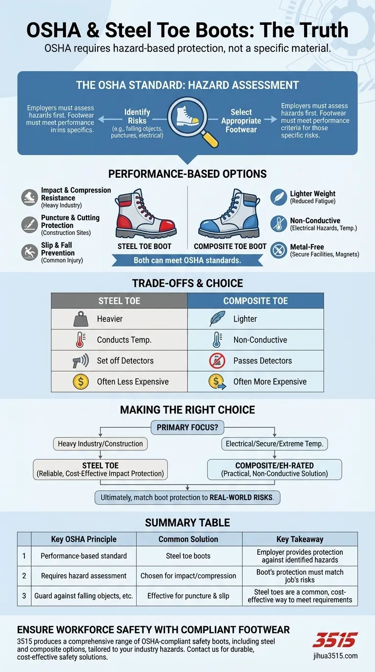 O que a OSHA diz sobre botas com biqueira de aço? Um guia para calçados em conformidade Guia Visual