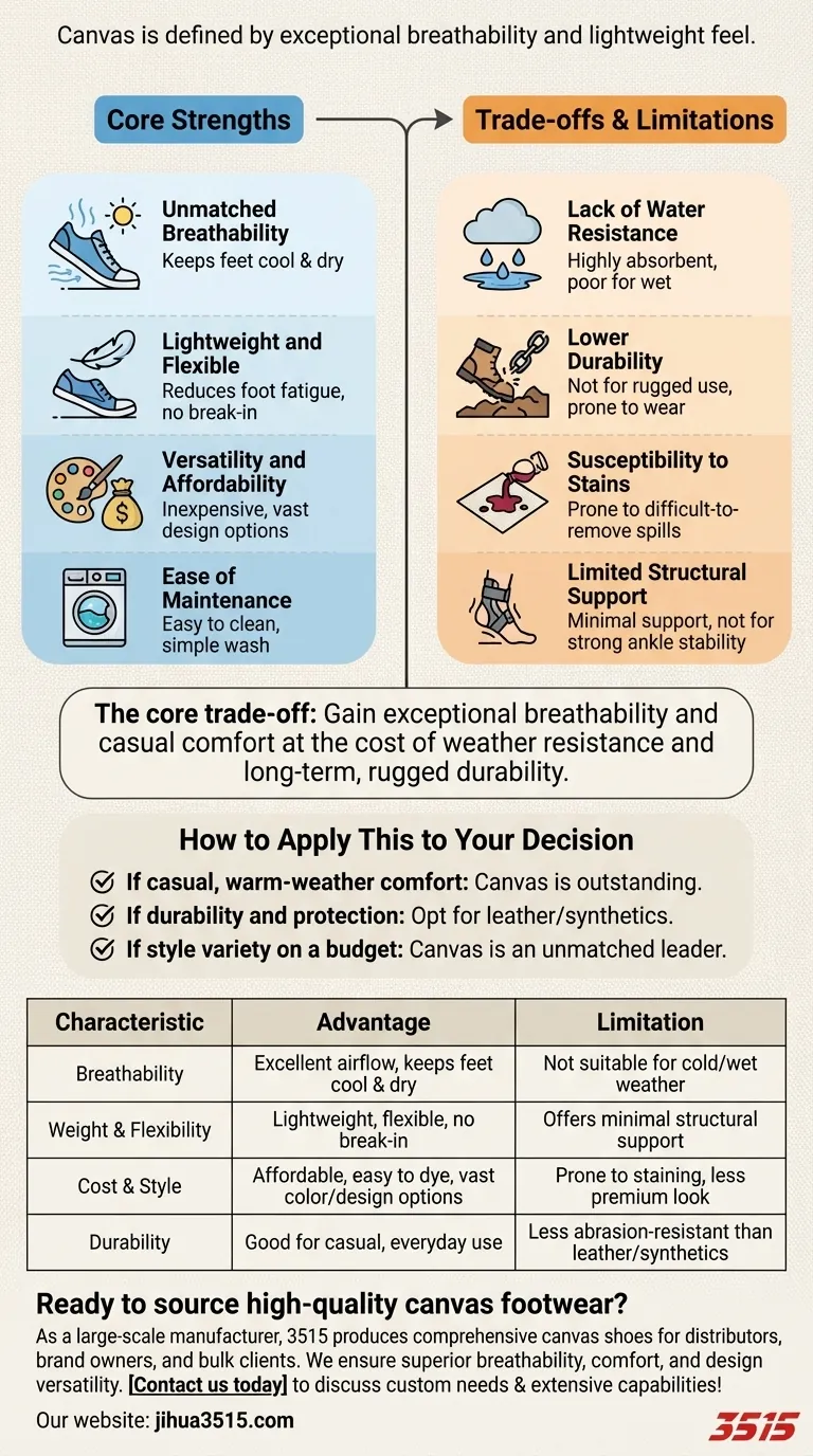 Каковы характеристики холста как материала для обуви? Руководство по легкой, дышащей обуви Визуальное руководство