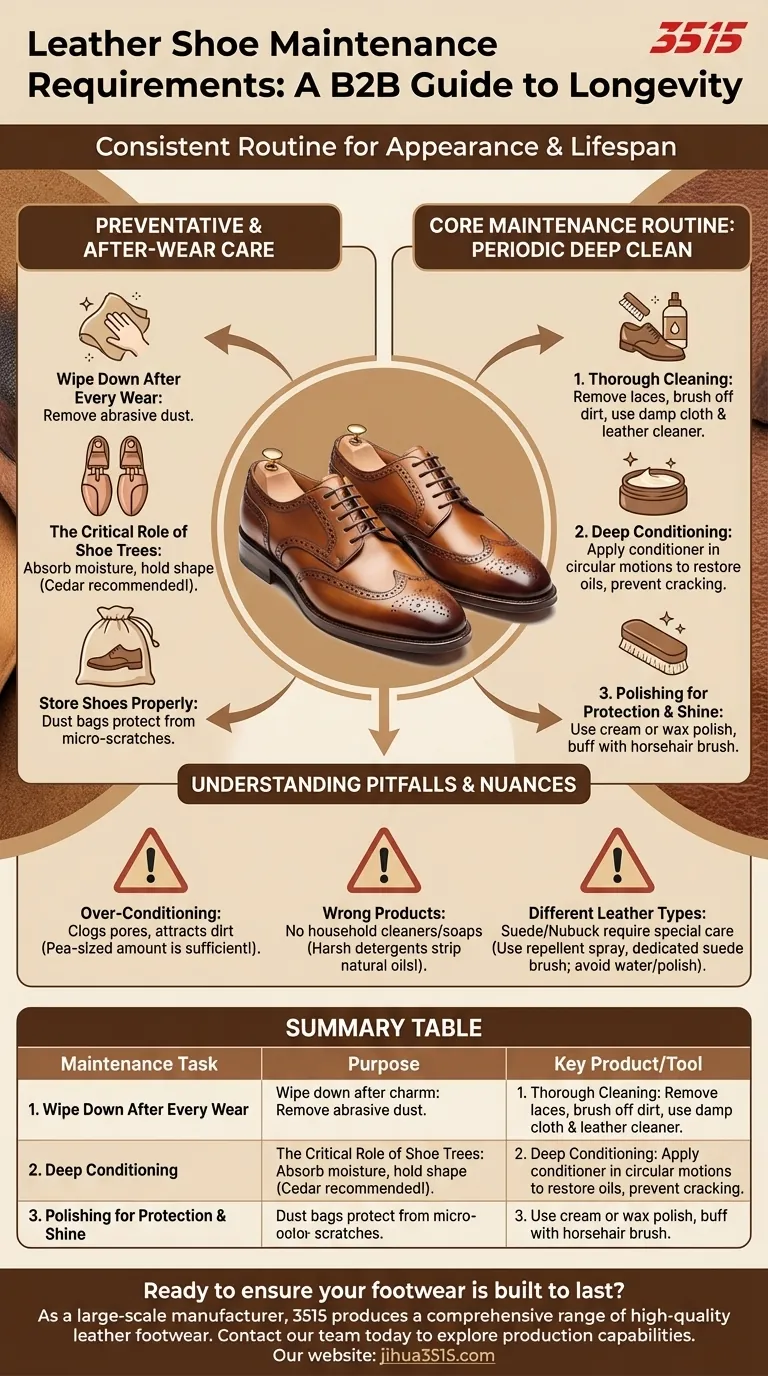 Quelles sont les exigences d'entretien des chaussures en cuir ? Un guide complet pour la longévité Guide Visuel