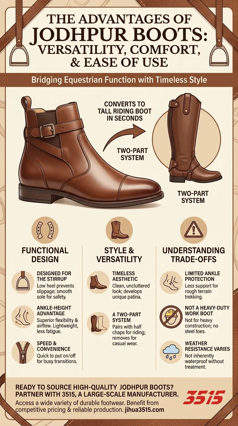 Quels sont les avantages des bottes Jodhpur ? Découvrez un style polyvalent et une fonction équestre Guide Visuel