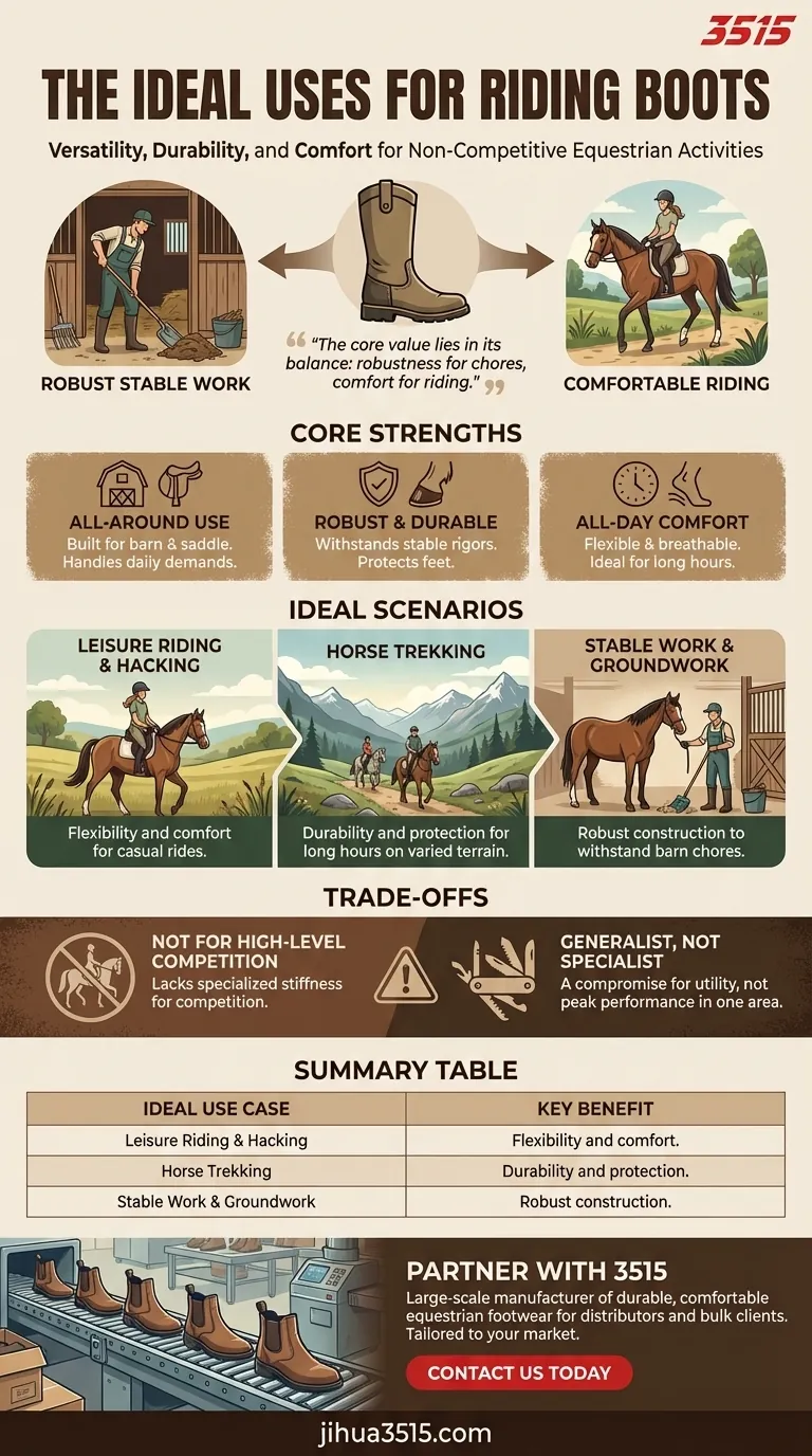 ¿Cuáles son los usos ideales de las botas de montar? Una guía sobre calzado ecuestre versátil Guía Visual