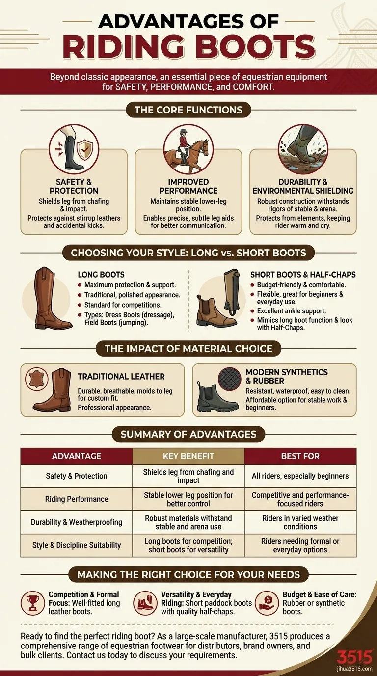 Quels sont les avantages des bottes d'équitation ? Sécurité, performance et style essentiels pour les cavaliers Guide Visuel