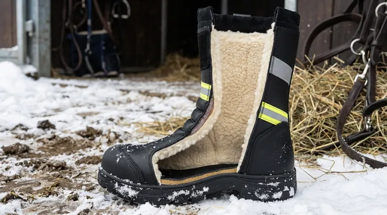 De quels matériaux sont faites les bottes d'équitation d'hiver ? Cuir vs. Synthétique : les compromis