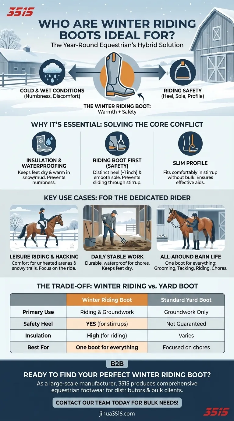 À qui s'adressent les bottes d'équitation d'hiver ? La chaussure essentielle pour les cavaliers toute l'année Guide Visuel