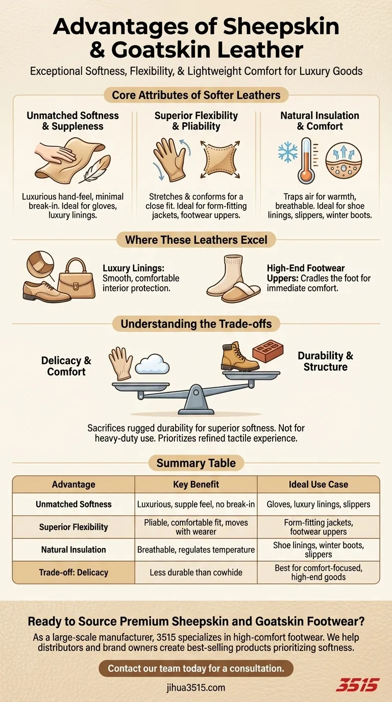 Quels sont les avantages du cuir de mouton et de chèvre ? Douceur inégalée pour les articles de luxe Guide Visuel