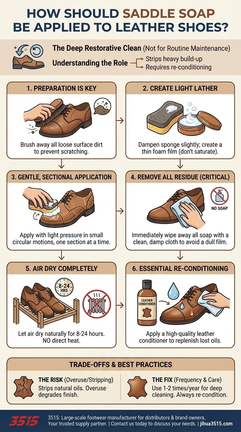 Comment appliquer le savon glycériné sur des chaussures en cuir ? Un guide étape par étape pour un nettoyage en profondeur Guide Visuel