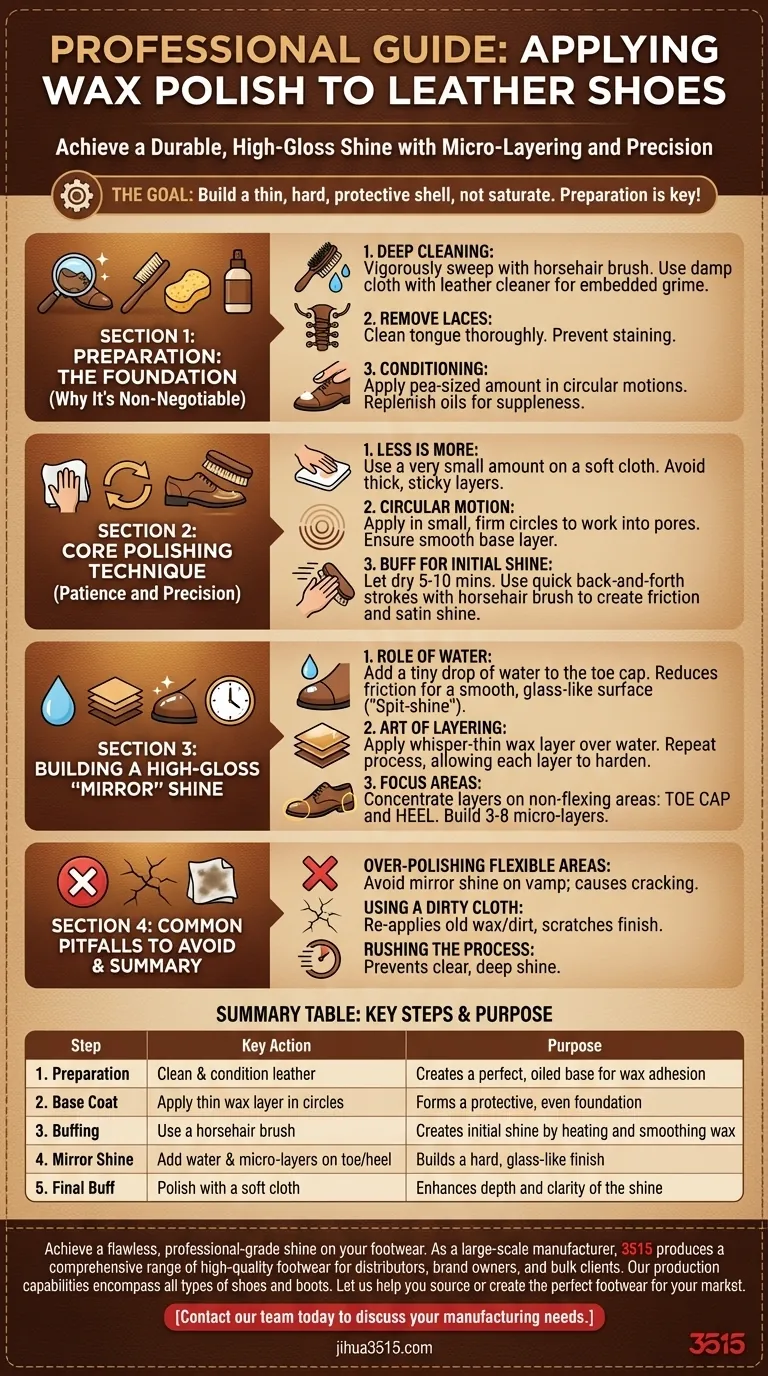 Comment appliquer la cire à lustrer sur des chaussures en cuir ? Guide étape par étape pour un miroir parfait Guide Visuel