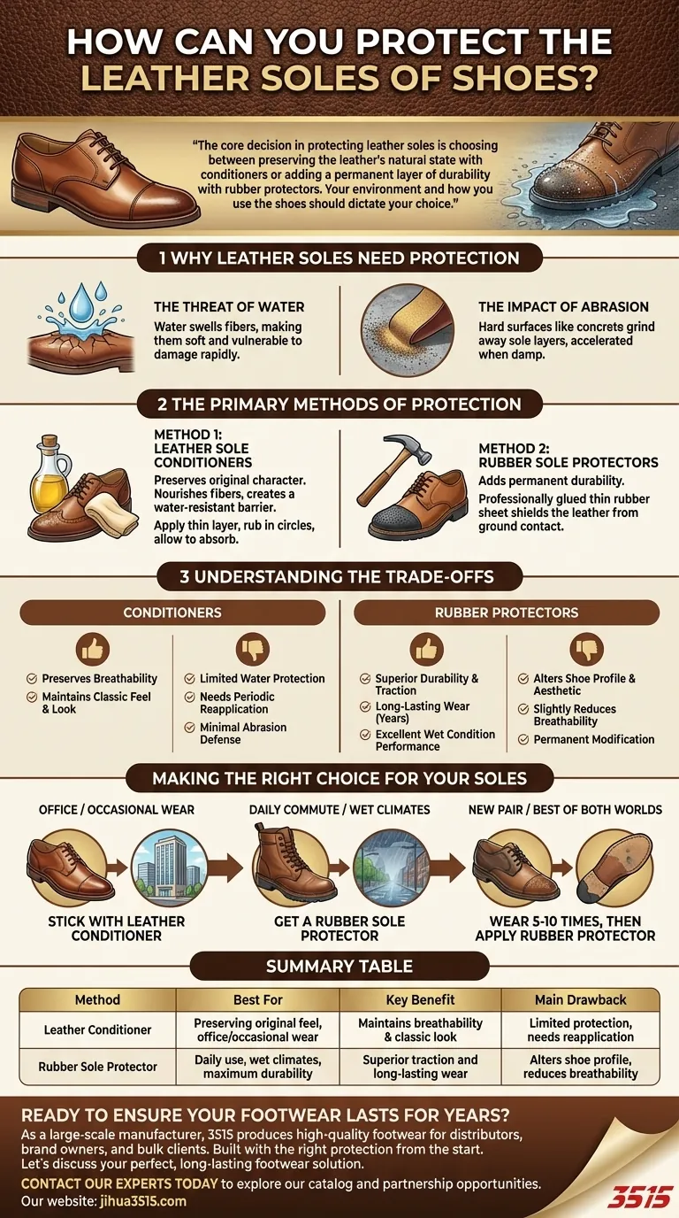 Comment protéger les semelles en cuir des chaussures ? Préservez l'investissement de vos chaussures Guide Visuel