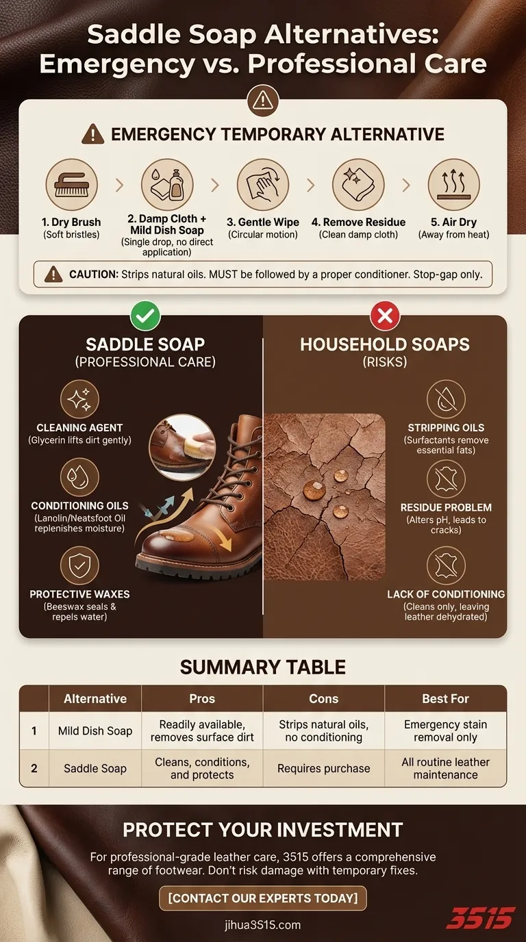 Que peut-on utiliser comme alternative temporaire au savon de selle ? Un guide de nettoyage d'urgence sûr Guide Visuel