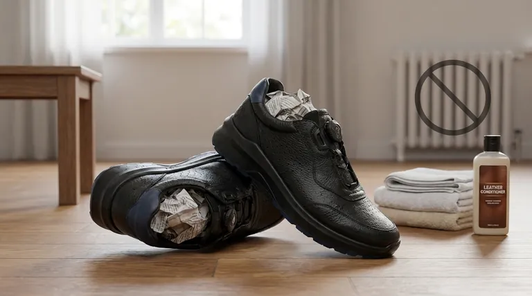 Qual è il modo corretto per asciugare le scarpe di pelle bagnate? Preserva le tue calzature con la nostra guida esperta