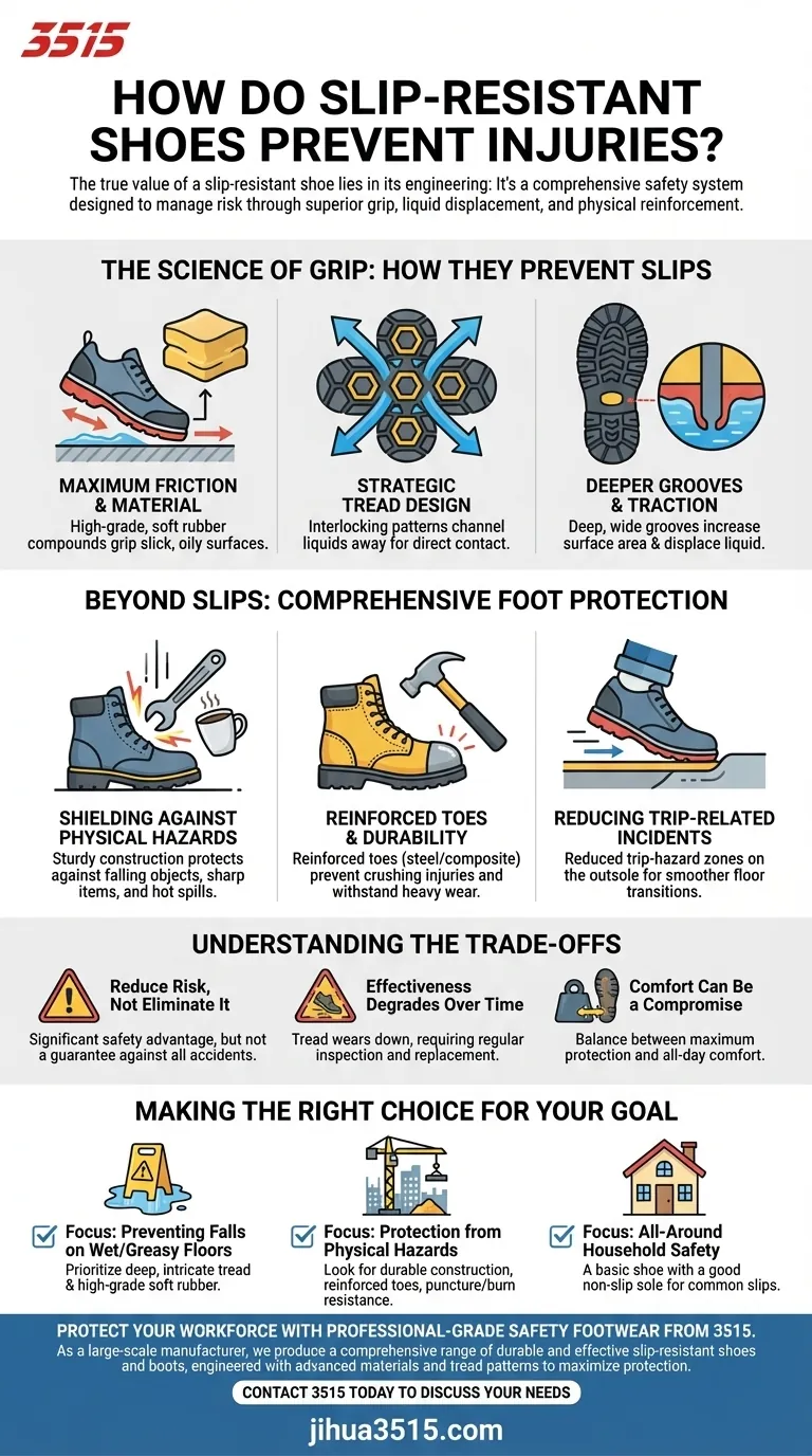 Wie verhindern rutschfeste Schuhe Verletzungen? Eine eingehende Betrachtung von Grip, Schutz und Sicherheit Visuelle Anleitung