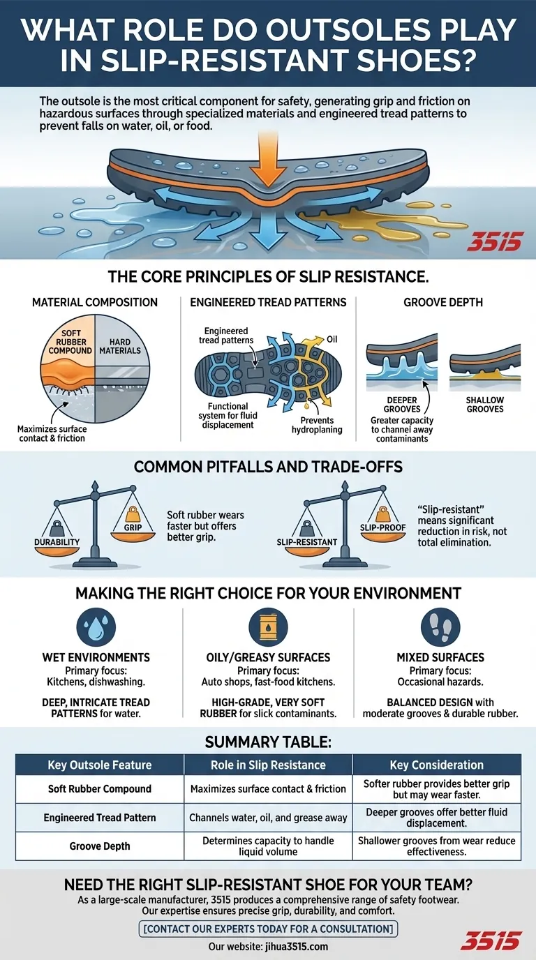 Quel rôle les semelles extérieures jouent-elles dans les chaussures antidérapantes ? La clé de la sécurité au travail Guide Visuel