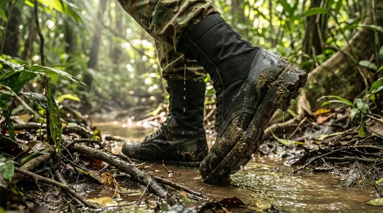 Quelles sont les principales caractéristiques de conception de la nouvelle botte de combat jungle ? Conçue pour les environnements chauds et humides